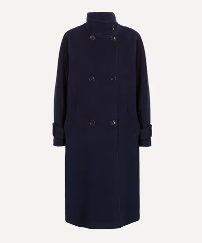 Sessun Women's Indigo Bleeckett Wool Coat In Blue