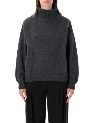 Sessun Women's Wool Turtleneck Sweater In Grigio