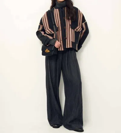 Sessun Yaletown Jacket In Granite Stripe