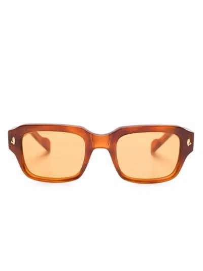 Sestini Eyewear Carlo Ii Sunglasses In Brown