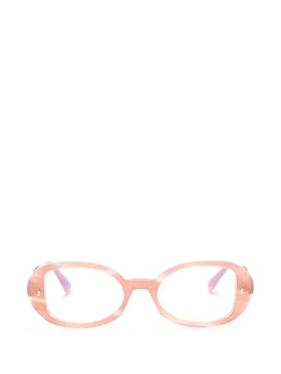 Sestini Eyewear 椭圆形镜框眼镜 In Pink