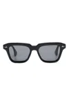 Sestini Eyewear Quattro Square-frame Sunglasses In Black
