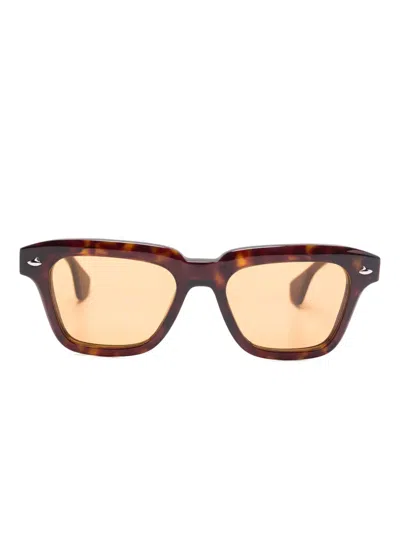 Sestini Eyewear Quattro Sunglasses In Brown