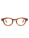Sestini Eyewear Sei E Mezzo Glasses In Brown