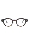 Sestini Eyewear Sei E Mezzo Round-frame Glasses In Brown
