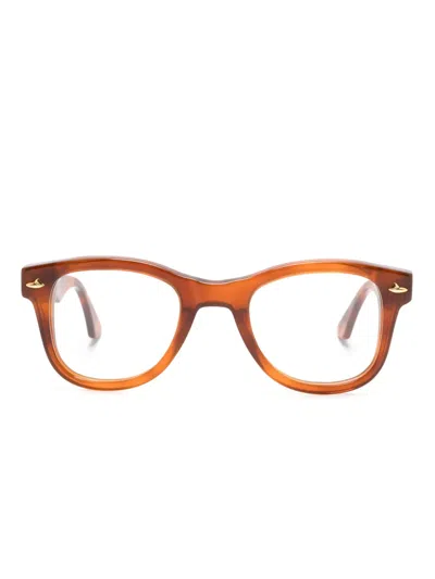 Sestini Eyewear Tortoiseshell Round-frame Glasses In Brown