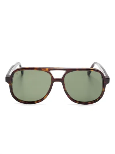 Sestini Eyewear Undici Sonnenbrille In Braun