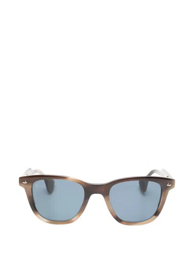 Sestini Eyewear Venti Striped Sunglasses In Brown