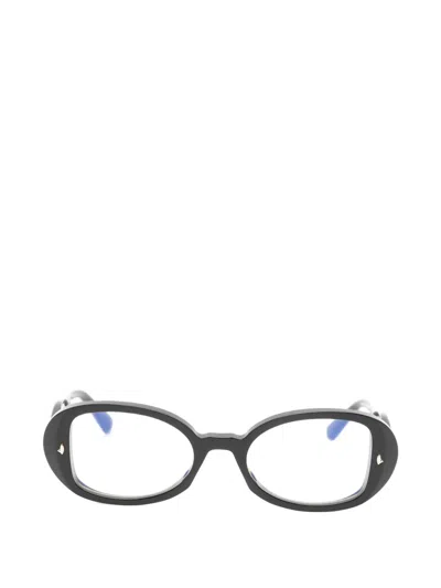 Sestini Eyewear Ventiquattro Oval-frame Glasses In Black