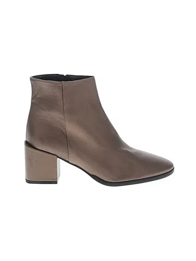 Pre-owned Sesto Meucci Ankle Boots In Brown