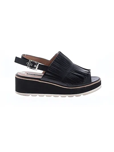 Pre-owned Sesto Meucci Wedges In Black