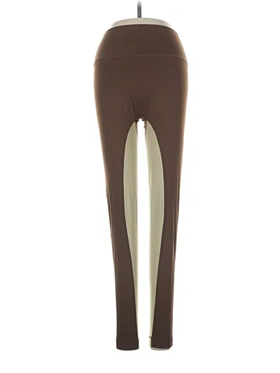 Pre-owned Set Active Active Pants In Brown