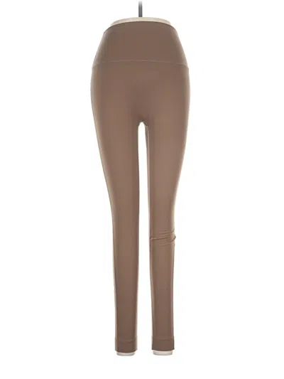 Pre-owned Set Active Active Pants In Brown