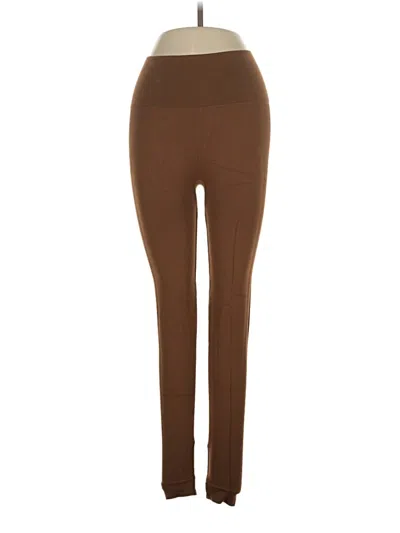Pre-owned Set Active Active Pants In Brown