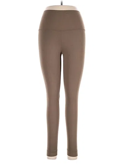 Pre-owned Set Active Active Pants In Brown