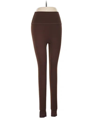 Pre-owned Set Active Active Pants In Brown