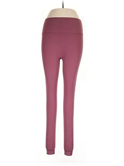 Pre-owned Set Active Active Pants In Burgundy