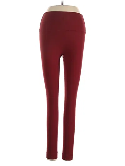 Pre-owned Set Active Active Pants In Burgundy