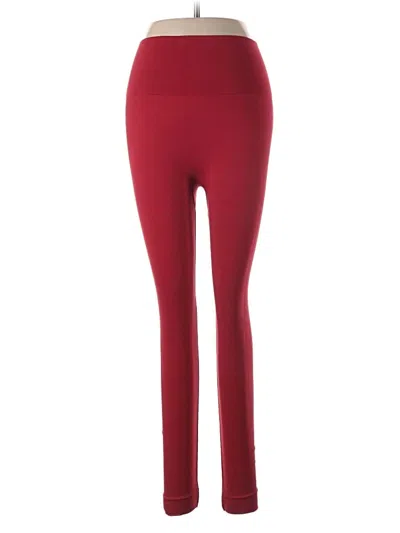 Pre-owned Set Active Active Pants In Burgundy