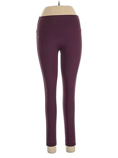Pre-owned Set Active Active Pants In Burgundy