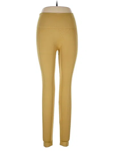 Pre-owned Set Active Active Pants In Gold
