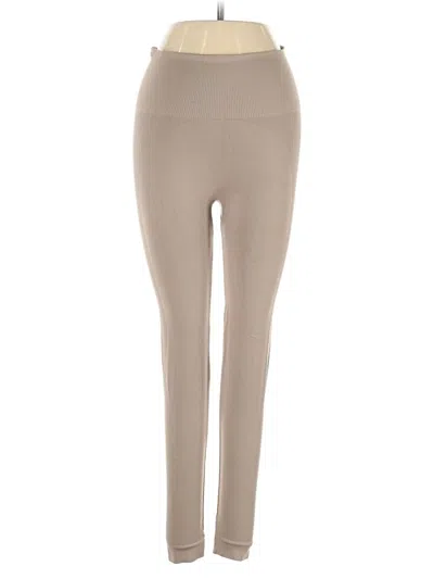 Pre-owned Set Active Active Pants In Tan