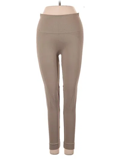 Pre-owned Set Active Active Pants In Tan