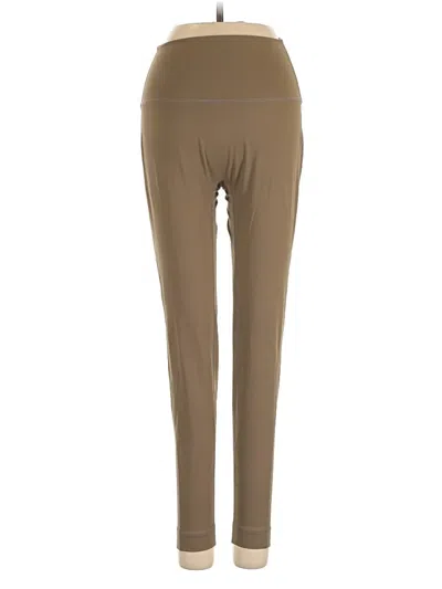 Pre-owned Set Active Active Pants In Tan
