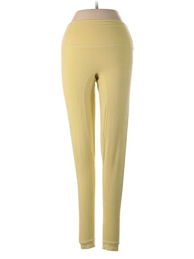 Pre-owned Set Active Active Pants In Yellow