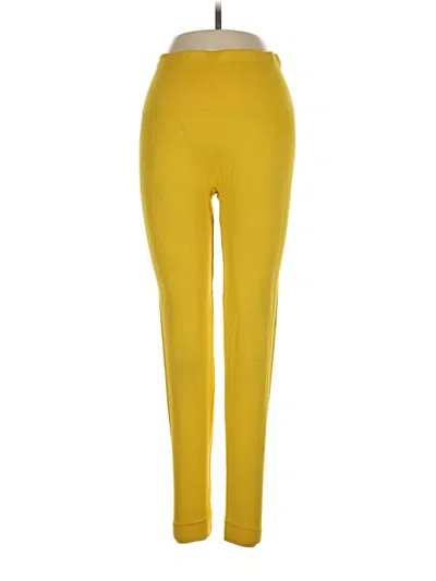 Pre-owned Set Active Active Pants In Yellow