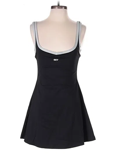 Pre-owned Set Active Active Skort In Black