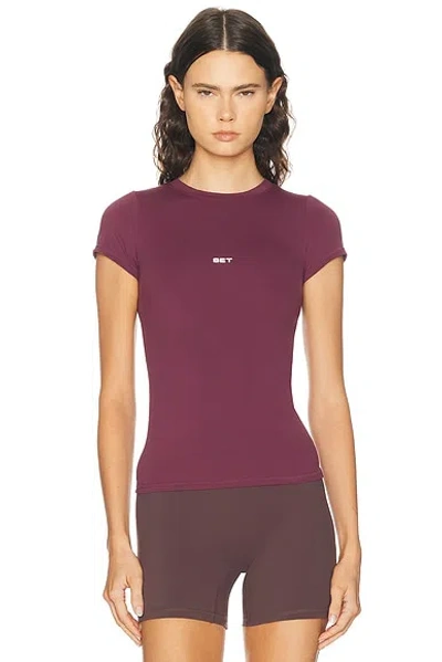 Set Active Aeraline Breathe Tee In Mulberry