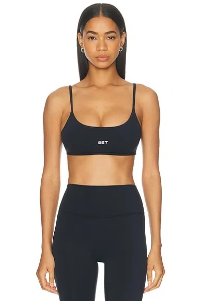 Set Active Airluxe Breathe Base Bra In Black
