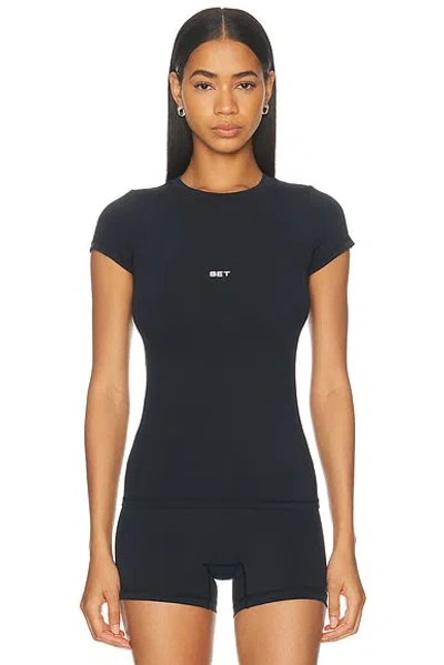 Set Active Airluxe Breathe Tee In Blue