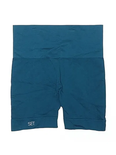 Pre-owned Set Active Athletic Shorts In Blue