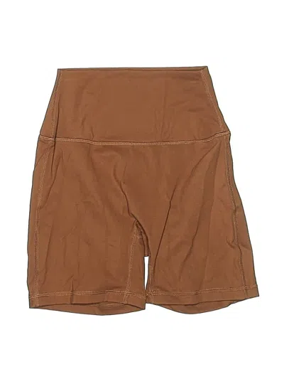 Pre-owned Set Active Athletic Shorts In Brown