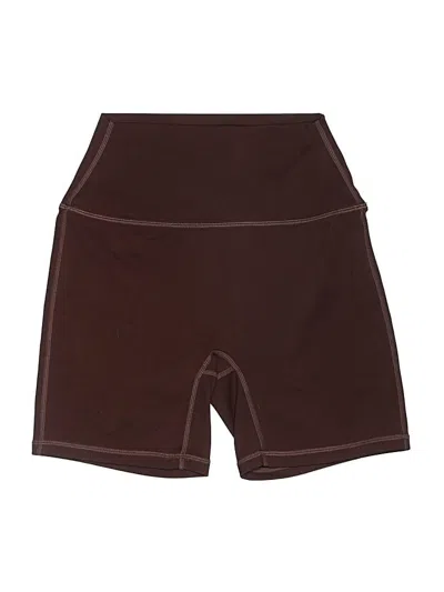 Pre-owned Set Active Athletic Shorts In Brown