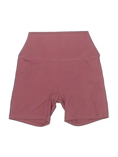 Pre-owned Set Active Athletic Shorts In Burgundy