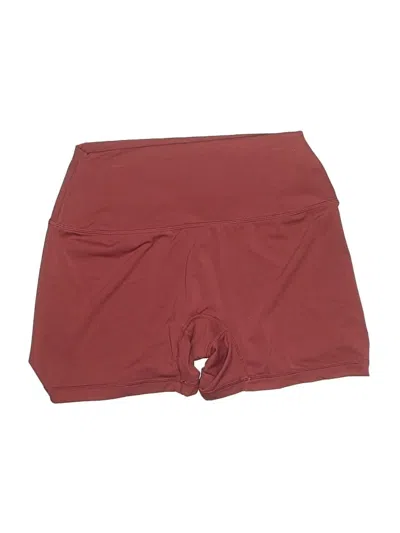 Pre-owned Set Active Athletic Shorts In Burgundy