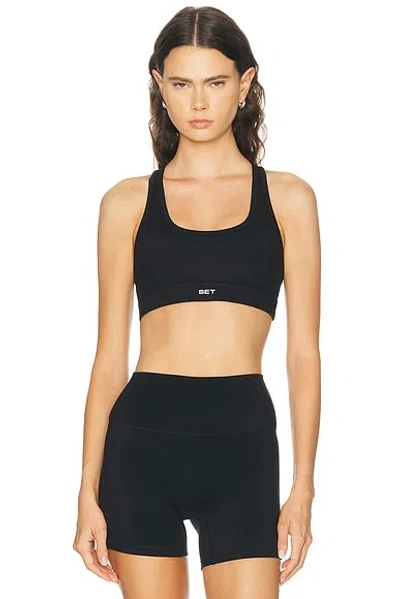 Set Active Formcloud 2.0 Cloud Staple Bra In Onyx