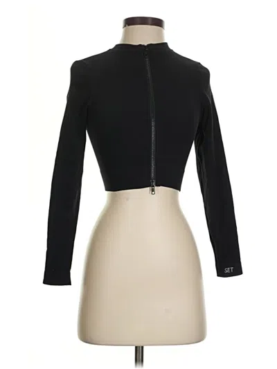 Pre-owned Set Active Jacket In Black