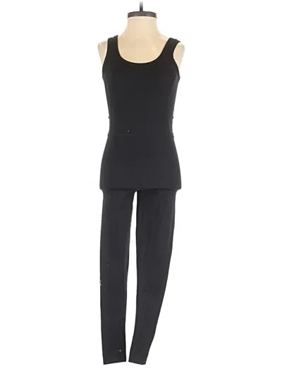Pre-owned Set Active Jumpsuit In Black