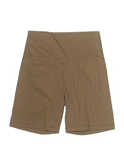 Pre-owned Set Active Khaki Shorts In Brown