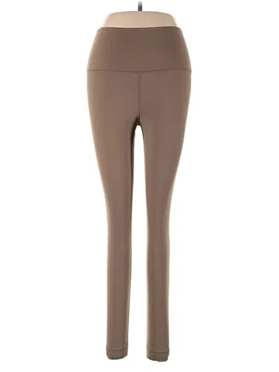 Pre-owned Set Active Leggings In Brown