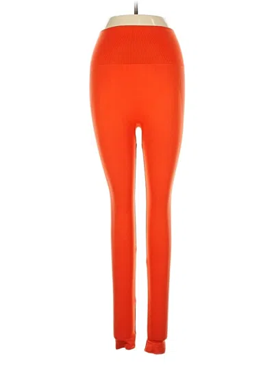 Pre-owned Set Active Leggings In Orange
