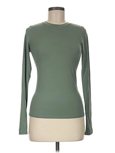 Pre-owned Set Active Long Sleeve T-shirt In Green
