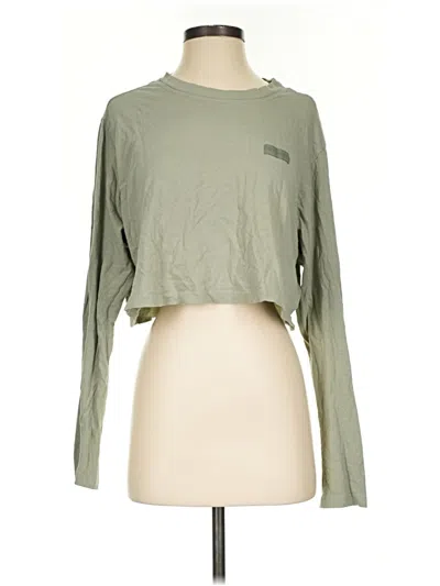 Pre-owned Set Active Long Sleeve T-shirt In Green