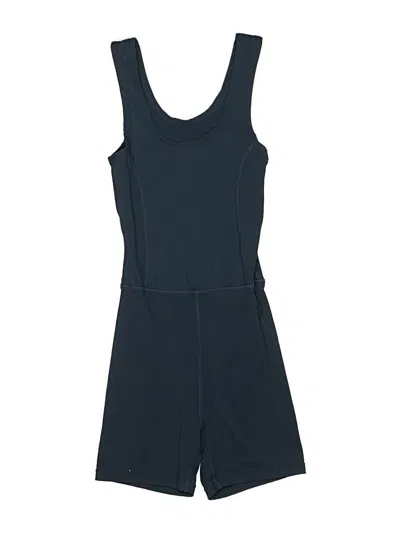 Pre-owned Set Active Overall Shorts In Blue
