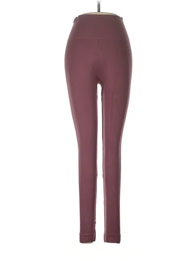 Pre-owned Set Active Pants In Burgundy