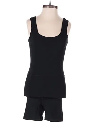 Pre-owned Set Active Romper In Black